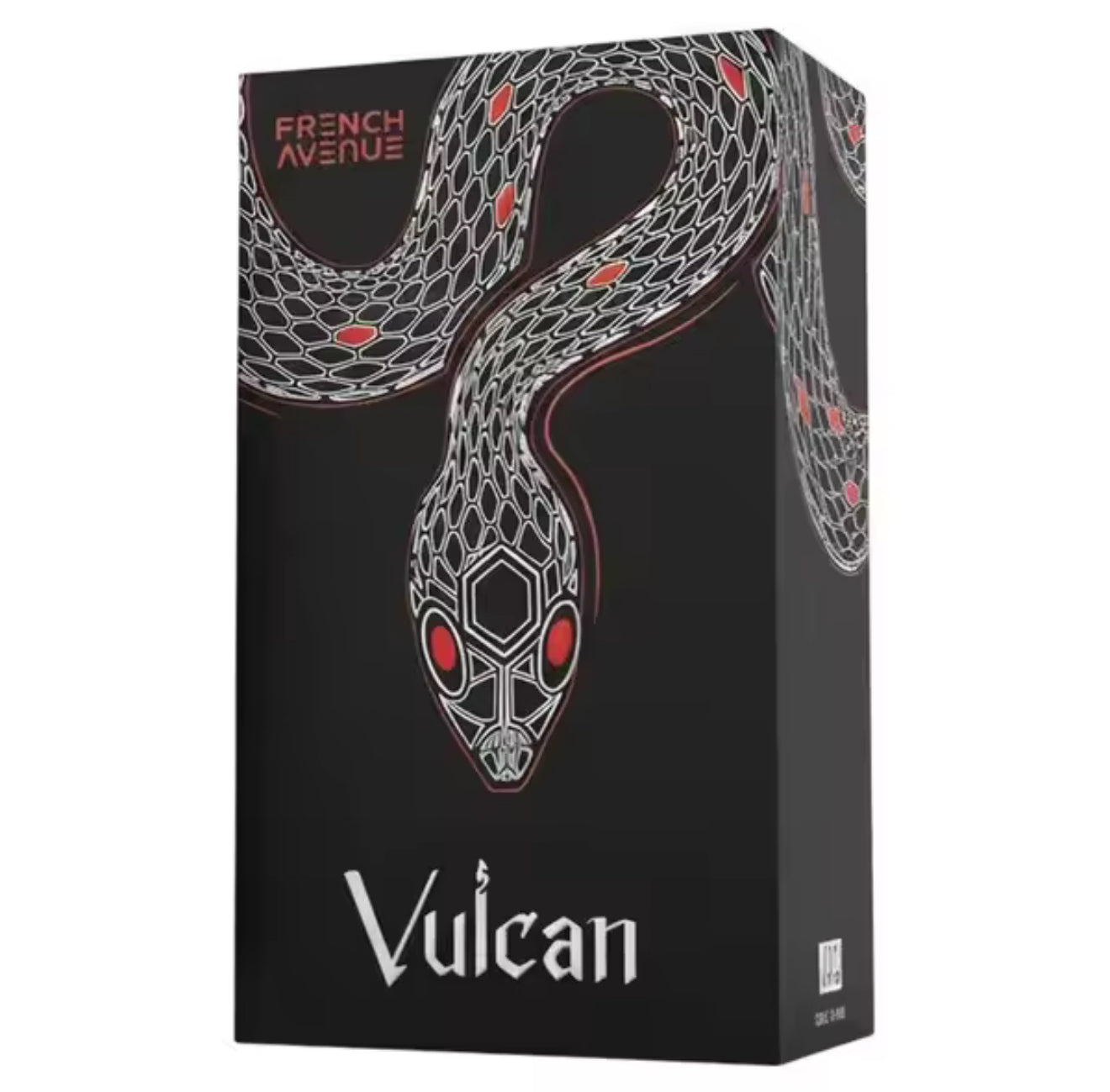 Vulcan Black Friday di French Avenue, un'edizione limitata per uomo lanciata nel novembre 2025. E una fragranza potente, scura e sensuale, appartenente alla famiglia olfattiva del cuoio.