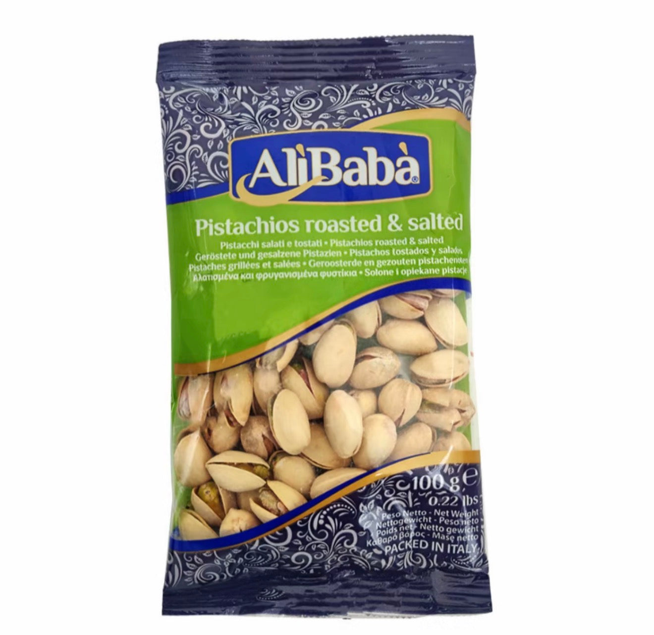 PISTA ROASTED/SALTED ALI BABA 100G