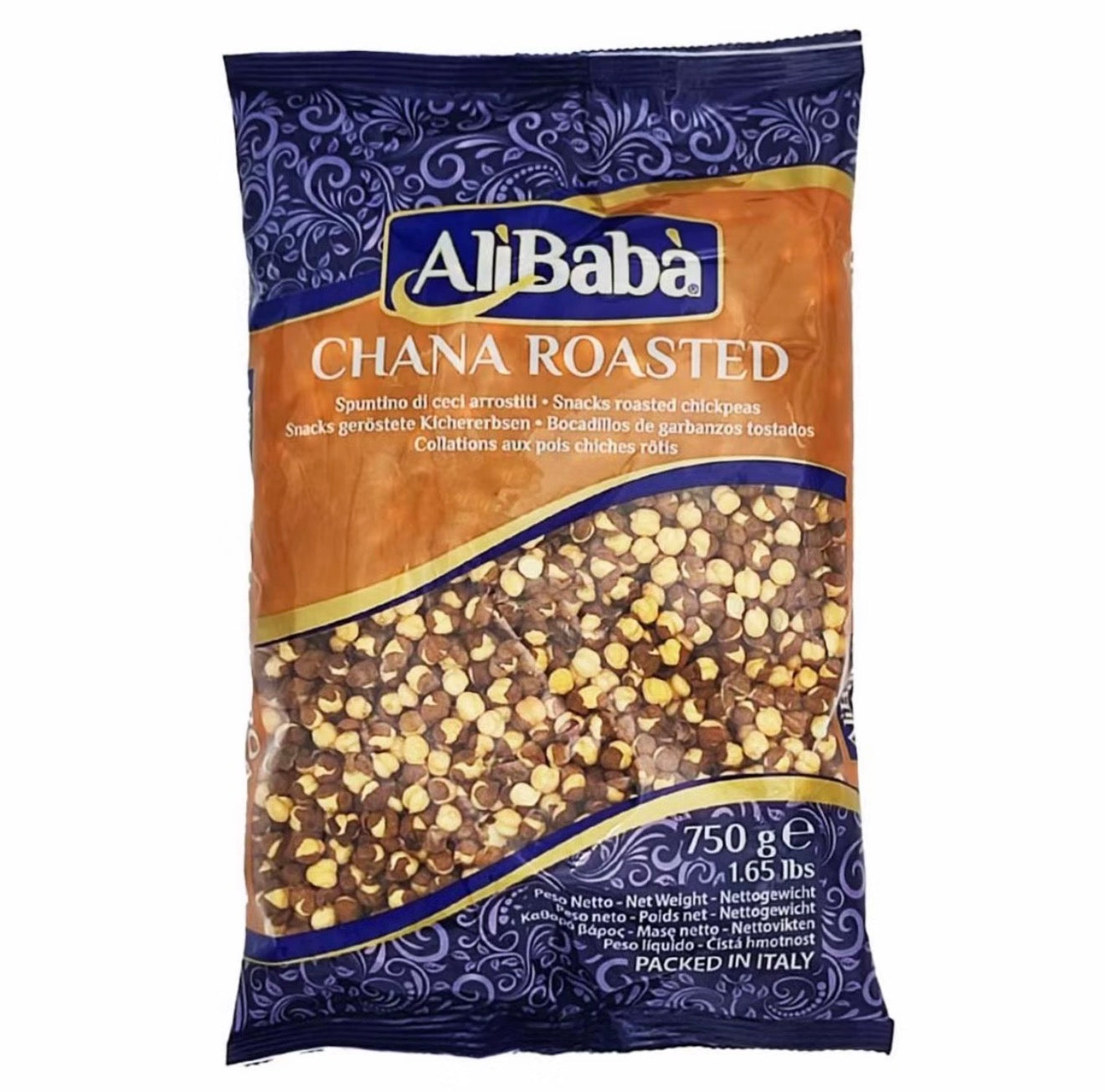 CHANA ROASTED SALTED ALI BABA 750G