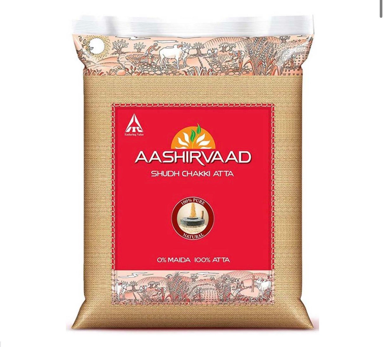FARINA AASHIRVAAD WHOLE WHEAT 5 KG